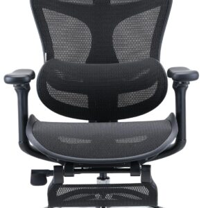SIHOO Doro C300 Ergonomic Office Chair with Footrest, Ultra Soft 3D Armrests, Dynamic Lumbar Support for Home Office Chair, Adjustable Backrest Desk Chair, Swivel Big and Tall Computer Chair (Black)