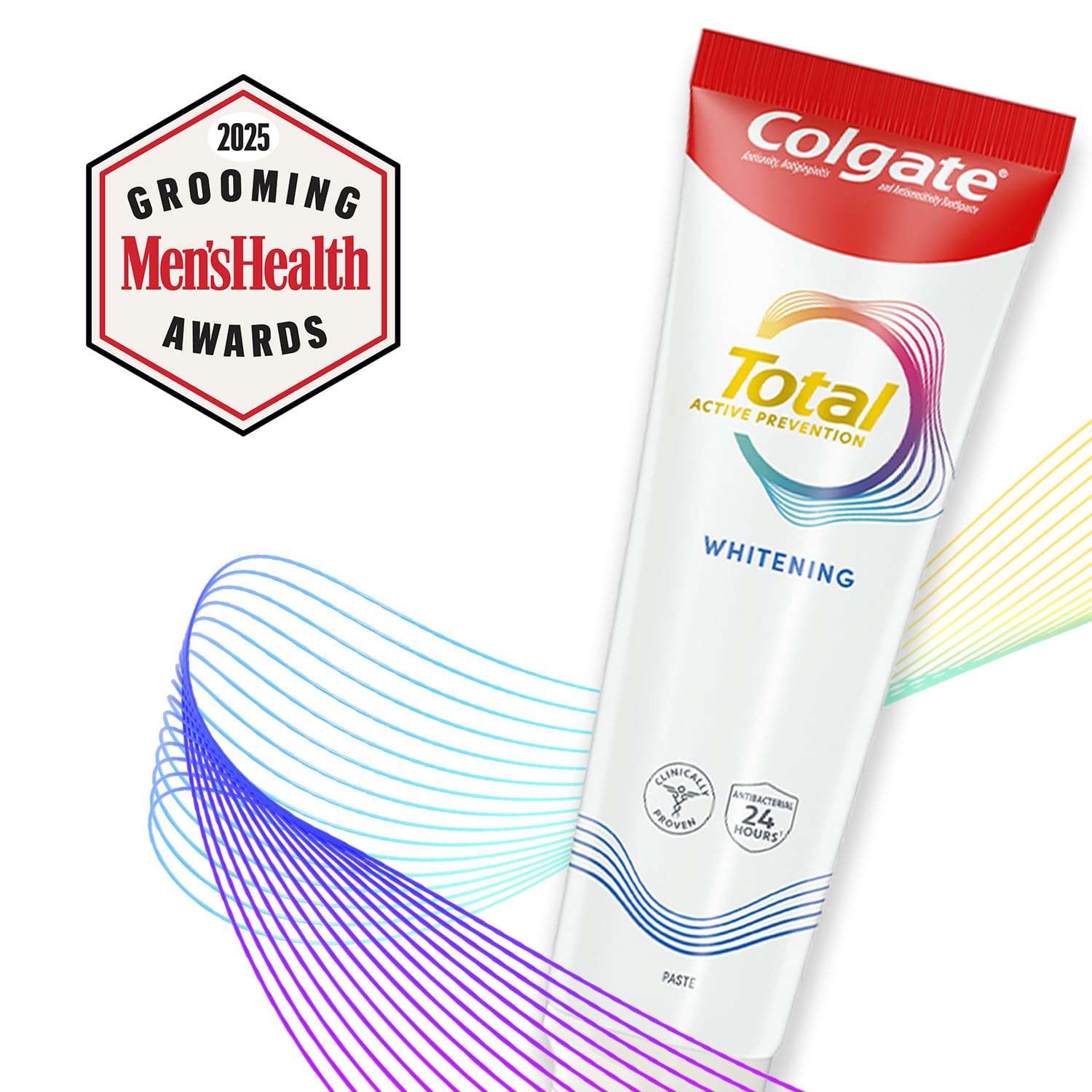 Colgate Total Whitening Toothpaste Paste, 5.1 oz, 4 Pack, Fluoride, Antibacterial, for Plaque, Gingivitis, Sensitivity, Stain Removal, Clinically Proven, Mint, Teeth Whitening, Stannous Fluoride - Image 3