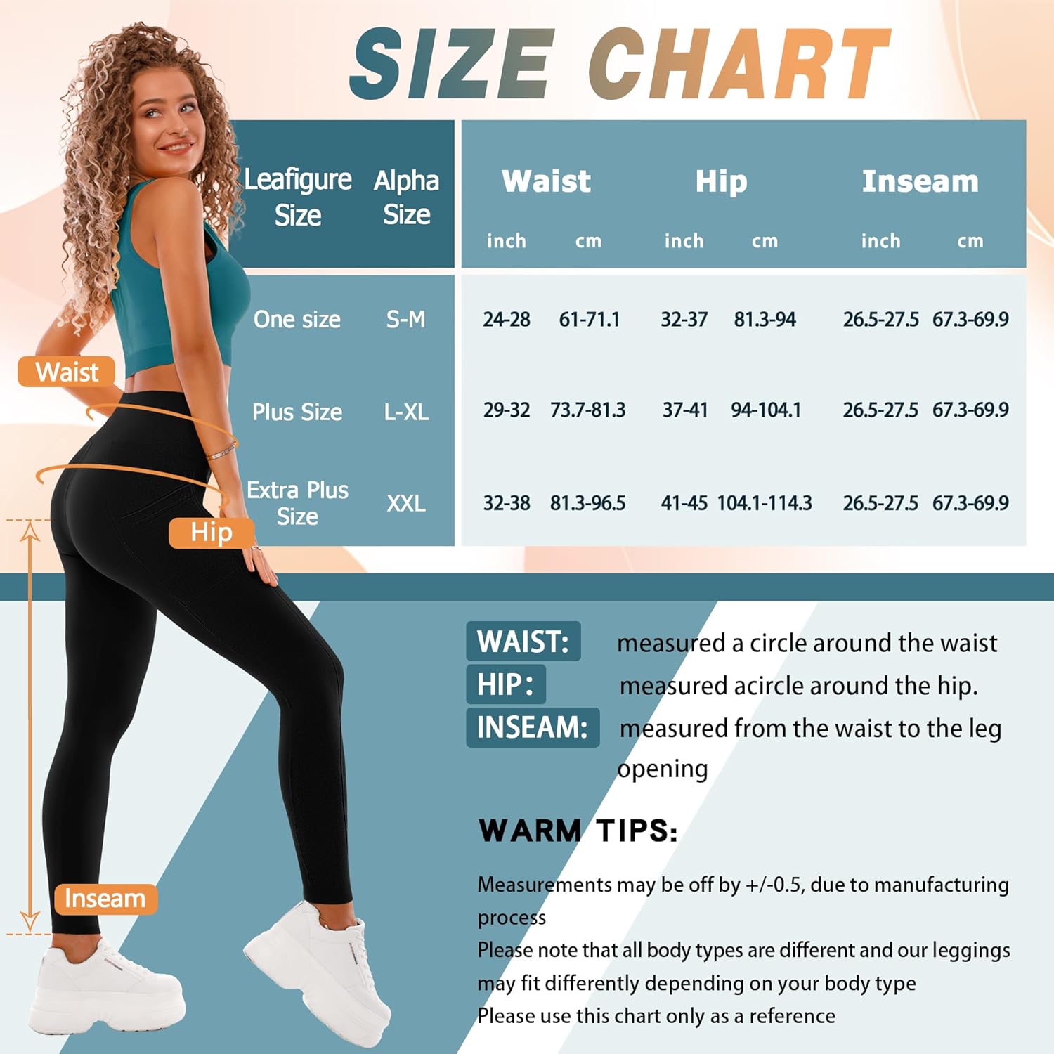 SINOPHANT High Waisted Leggings with Pockets Women, Full Length Capri Buttery Soft Stretchy Yoga Pants - Image 6
