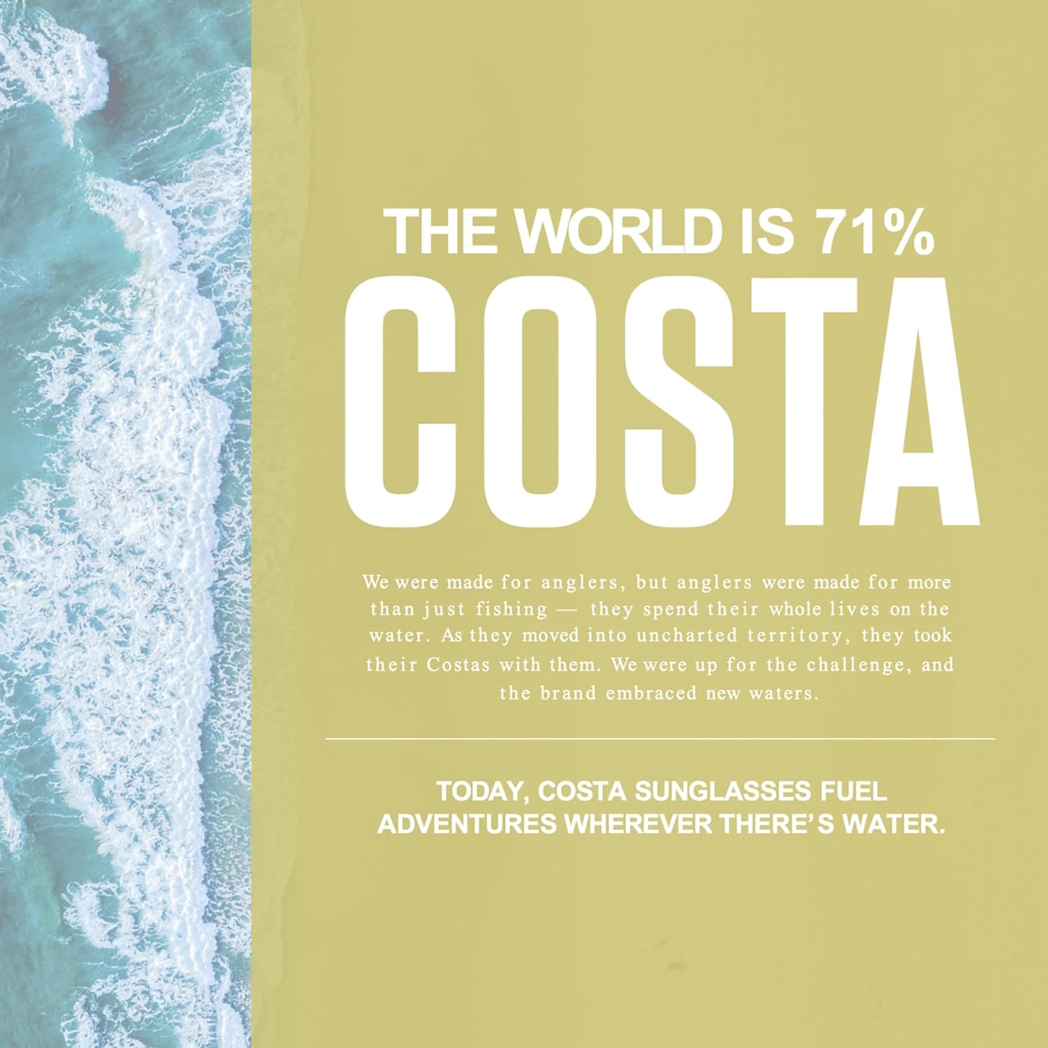 Costa Del Mar Men's Rincon Fishing and Watersports Rectangular Sunglasses - Image 8