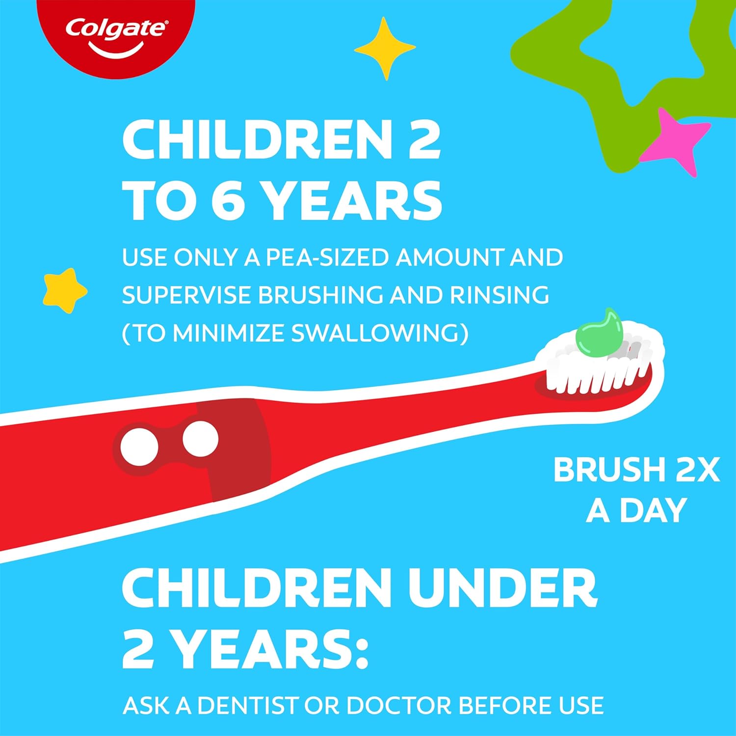 Colgate Kids Bluey Toothpaste with Fluoride for Cavity Protection, Ages 2+, ADA Accepted, Sugar Free and Gluten Free, Bubble Fruit Flavor, 4 Pack, 4.6 Oz Tubes - Image 9