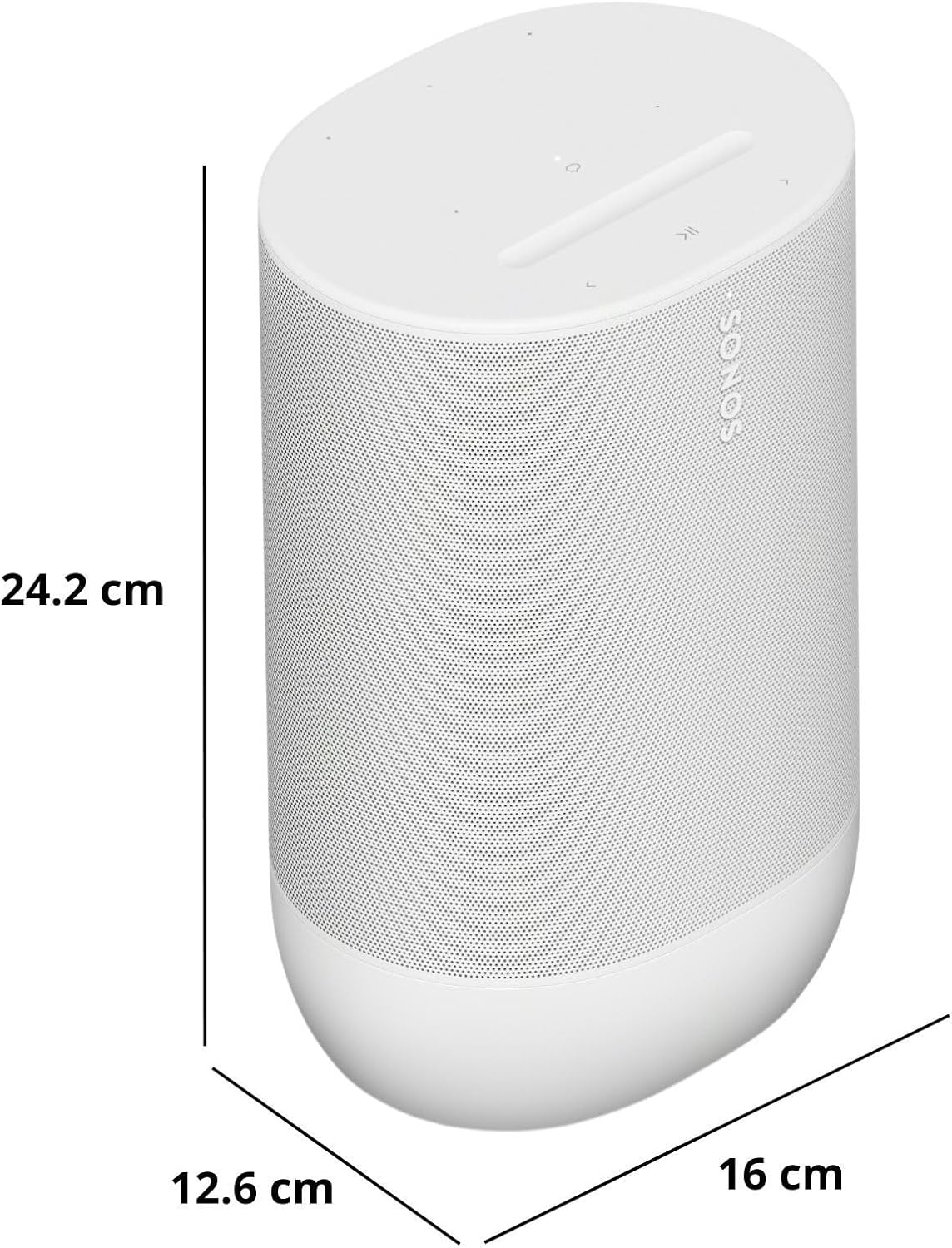 Sonos Move 2 - White - Wireless Portable Bluetooth Speaker - Image 3