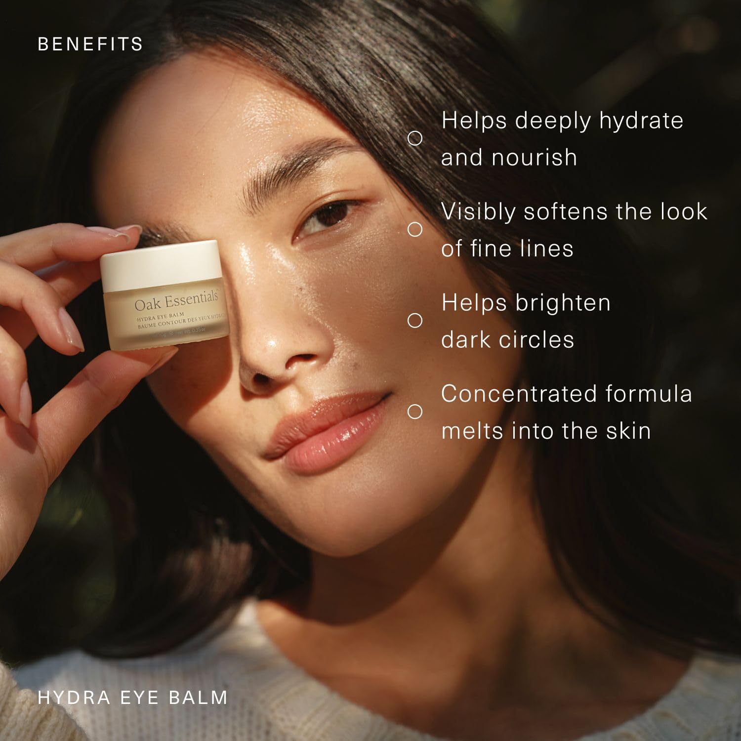 Oak Essentials Hydra Eye Balm | Clean, Antioxidant-Rich Eye Balm That Visibly Hydrates and Illuminates, 10g - Image 3