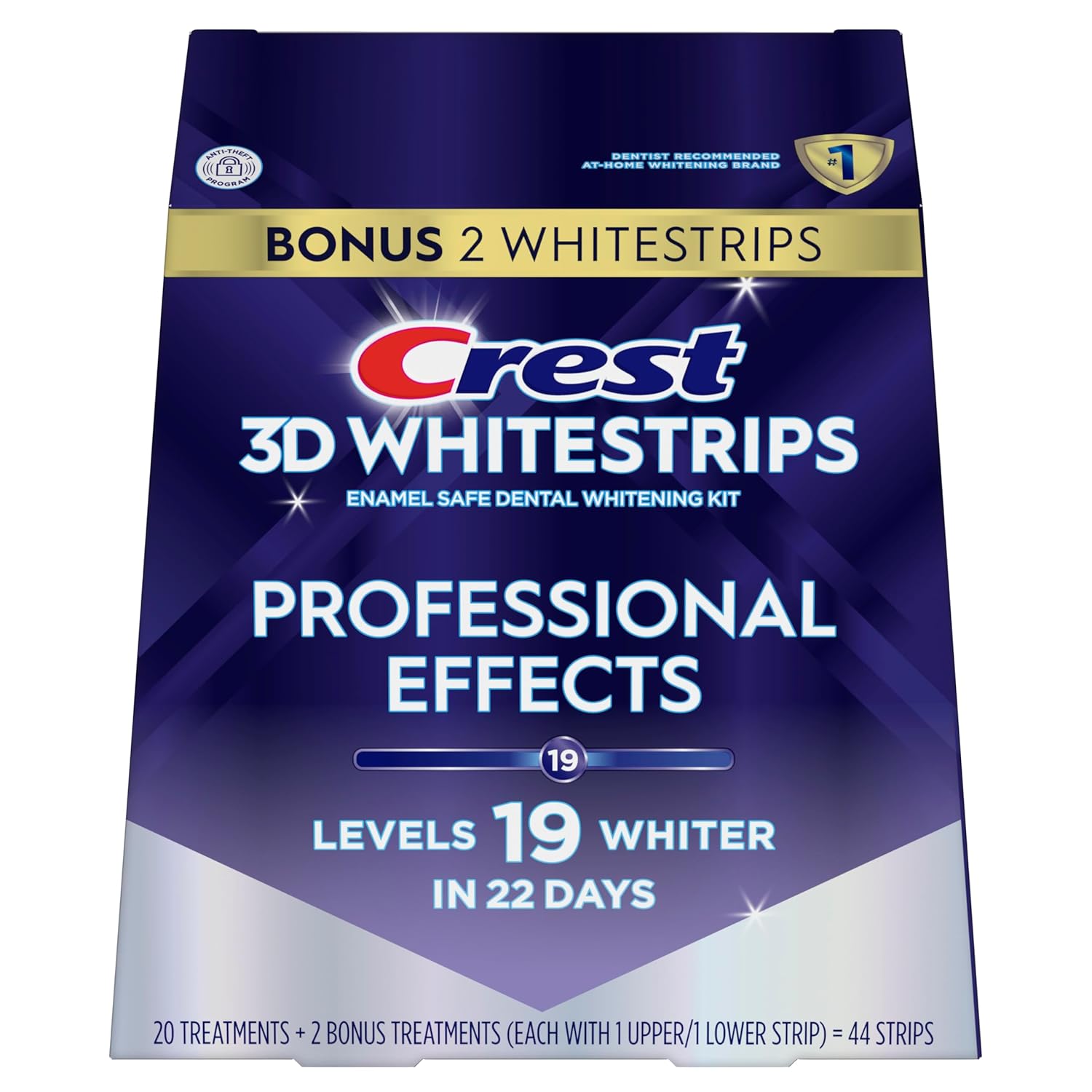 Crest 3D Whitestrips Professional Effects – Teeth Whitening Kit, 22 Treatments (20 + 2 Bonus), Each with 1 Upper/1Lower, 44 Strips – Crest 3DWhite Teeth Whitening Strips - Image 9