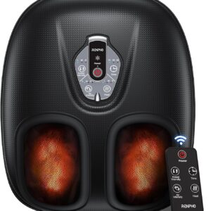 RENPHO Foot Massager Machine with Heat [2026 Upgraded], Shiatsu Foot Massager for Plantar Fasciitis, Christmas Gifts for Women, Cordless Control, FSA Eligible HSA Store Eligible, 2026 New Upgraded, BK