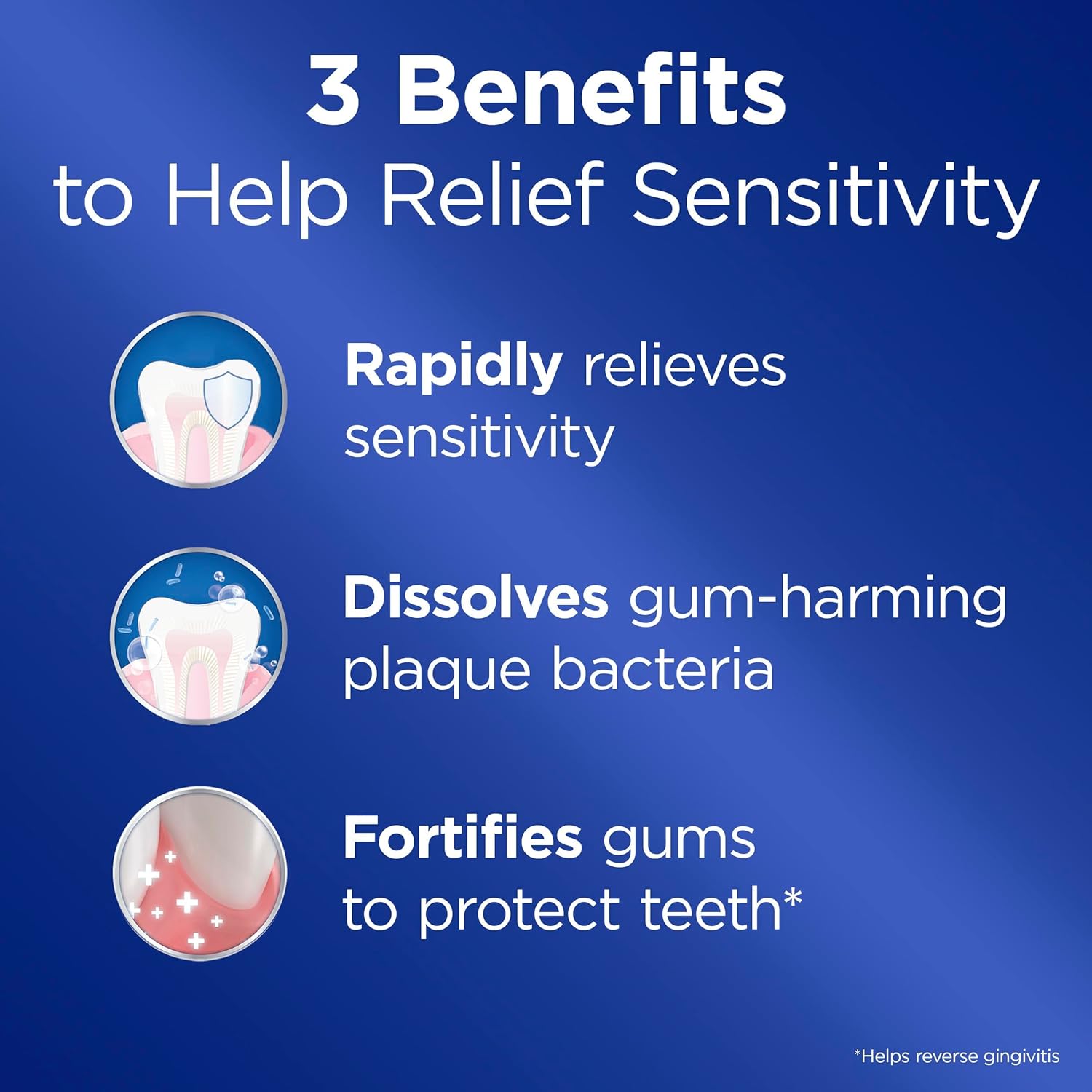 Crest Sensitive and Gum Toothpaste 4.8 oz (3 Pack), Relieves Sensitivity, Strengthens Gums, Anticavity, Clinically Proven, Antibacterial Toothpaste - Image 2