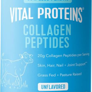 Vital Proteins Collagen Peptides Powder – Grass Fed Collagen Peptides for Hair, Nail, Skin, Bone & Joint Health, Unflavored, 27 Servings