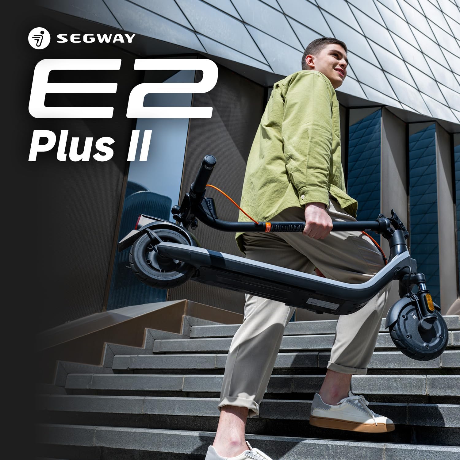 Segway Ninebot E2 Plus II/E2 Pro/E3 Pro Electric Scooter, 15.5–20 MPH, Long Range, Dual Elastomer Suspension (E3 Pro only), Foldable Adult Scooter, UL 2272 & 2271 Certified - Image 14