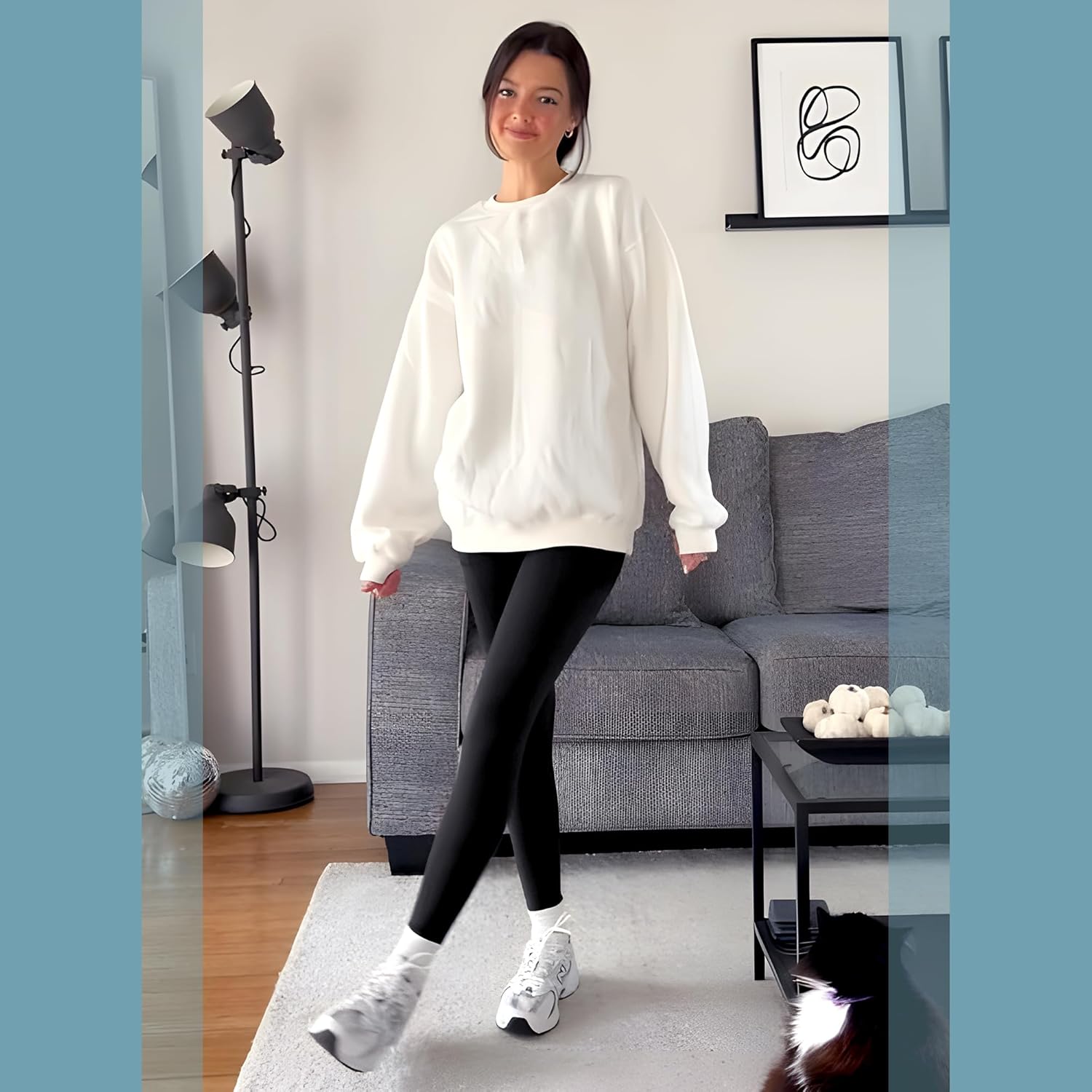 SINOPHANT High Waisted Leggings with Pockets Women, Full Length Capri Buttery Soft Stretchy Yoga Pants - Image 5