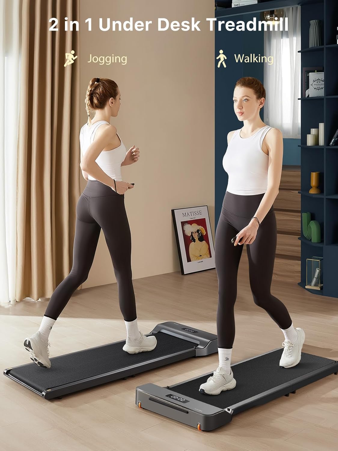 WALKINGPAD Foldable Walking Pad for Home Office, Under Desk Treadmill with Adaptive Speed Control, Compact Design for Small Spaces, No Assembly Needed - Image 5