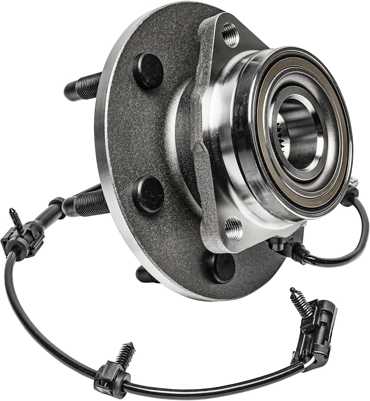 Detroit Axle - 4WD Front Wheel Bearing Hubs for Chevy GMC Silverado Sierra Avalanche Yukon XL Suburban 1500 Tahoe Cadillac Escalade ESV EXT, Wheel Bearing and Hub Assembly Set Replacement Pair Hubs - Image 6