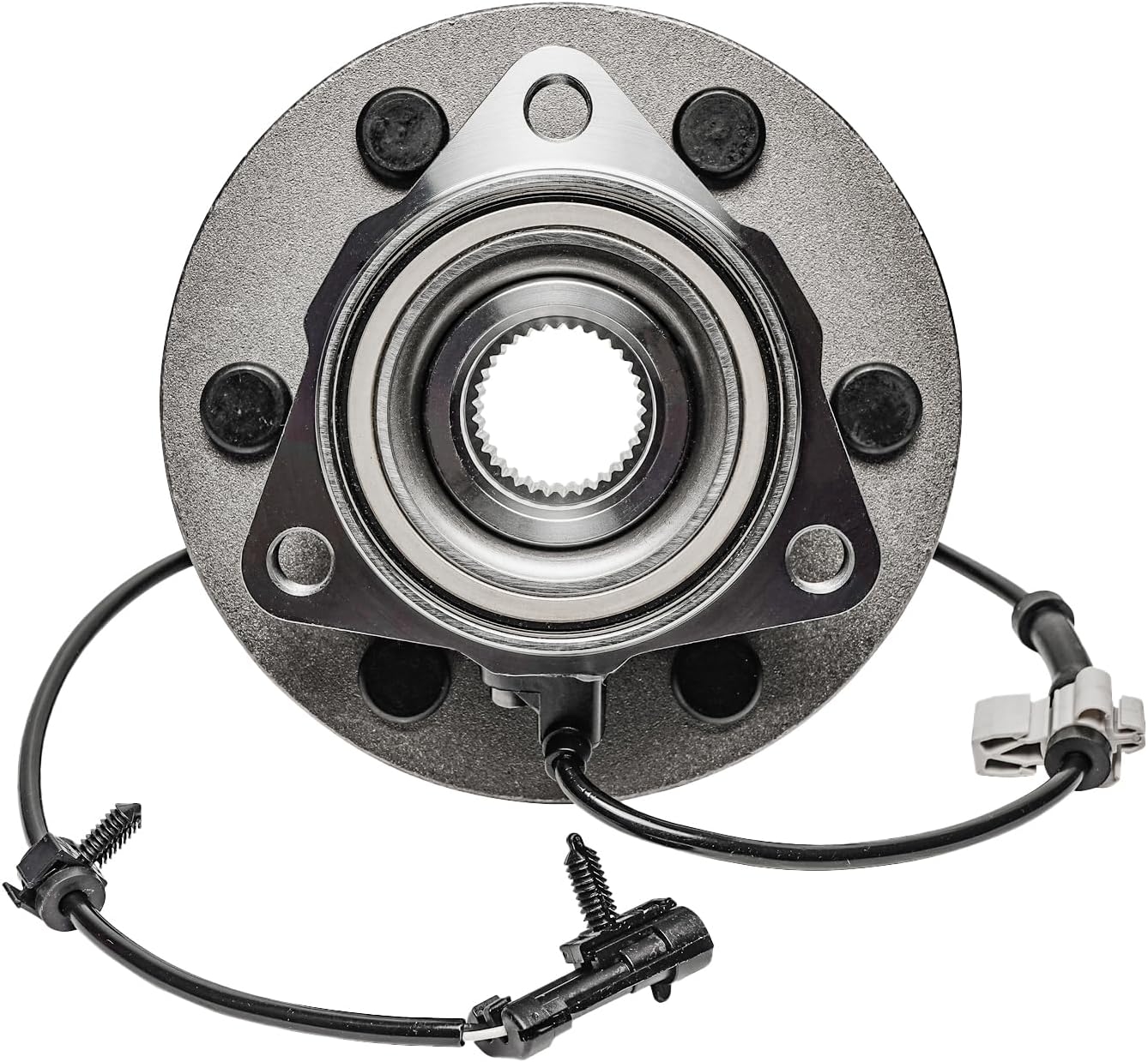 Detroit Axle - 4WD Front Wheel Bearing Hubs for Chevy GMC Silverado Sierra Avalanche Yukon XL Suburban 1500 Tahoe Cadillac Escalade ESV EXT, Wheel Bearing and Hub Assembly Set Replacement Pair Hubs - Image 8