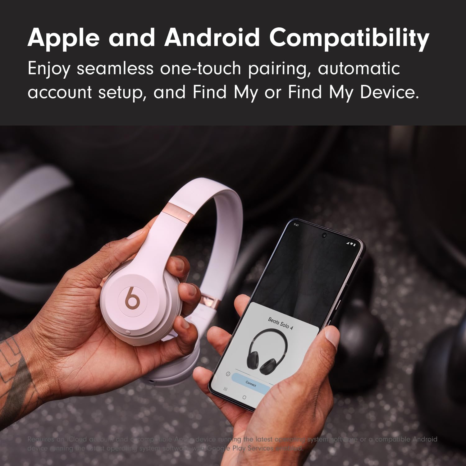 Beats Solo 4 - Wireless On-Ear Bluetooth Headphones, Up to 50-Hour Battery Life, Ultra-Lightweight Comfort, Powerful and Balanced Sound, Apple & Android Compatible - Cloud Pink - Image 8