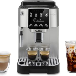De’Longhi Magnifica Start Automatic Espresso Machine with Manual Milk Frother & Built in Grinder – 3 One-Touch Recipes, Easy-to-Clean, Home Barista Coffee Maker for Lattes, Cappuccino, Iced Coffee
