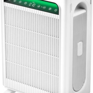 KNKA Air Purifier for Home Bedroom Large Room Up to 3,500 Ft², HEPA Air Cleaner with Washable Pre-Filter, AHAM VERIFIDE, AQI Display, ECO Mode, Pet Mode for Pets, Allergies, Dust, Pollen, APH4000