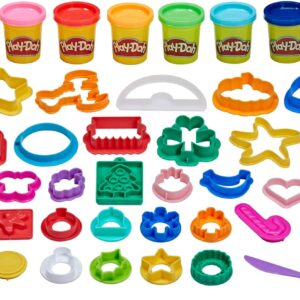 Play-Doh Holiday Set of Tools, 43 Accessories & 10 Modeling Compound Colors, Christmas Stocking Stuffer Gifts & Party Favors, Kids Arts & Crafts, Preschool Toys, Ages 3+ (Amazon Exclusive)