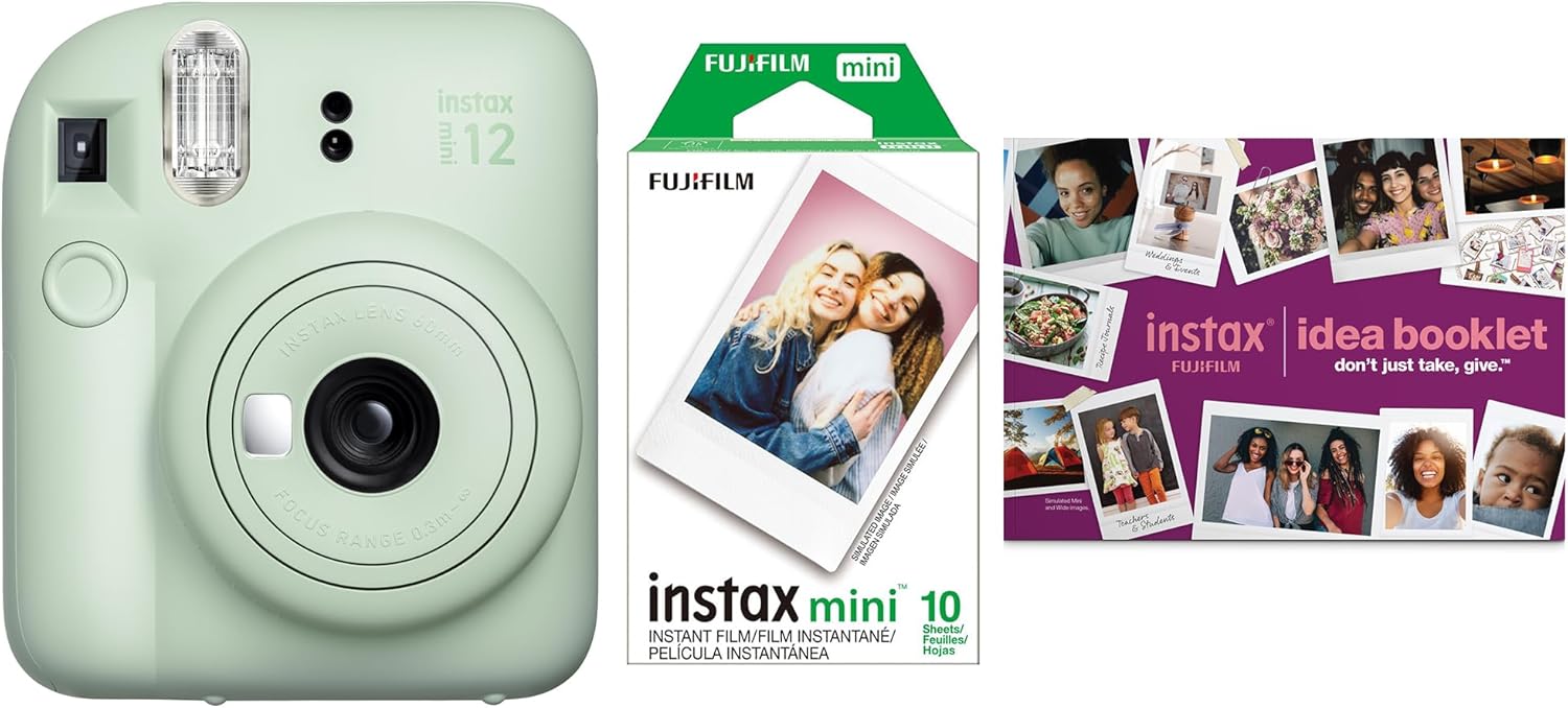 Fujifilm INSTAX MINI 12 Green Bundle 2025