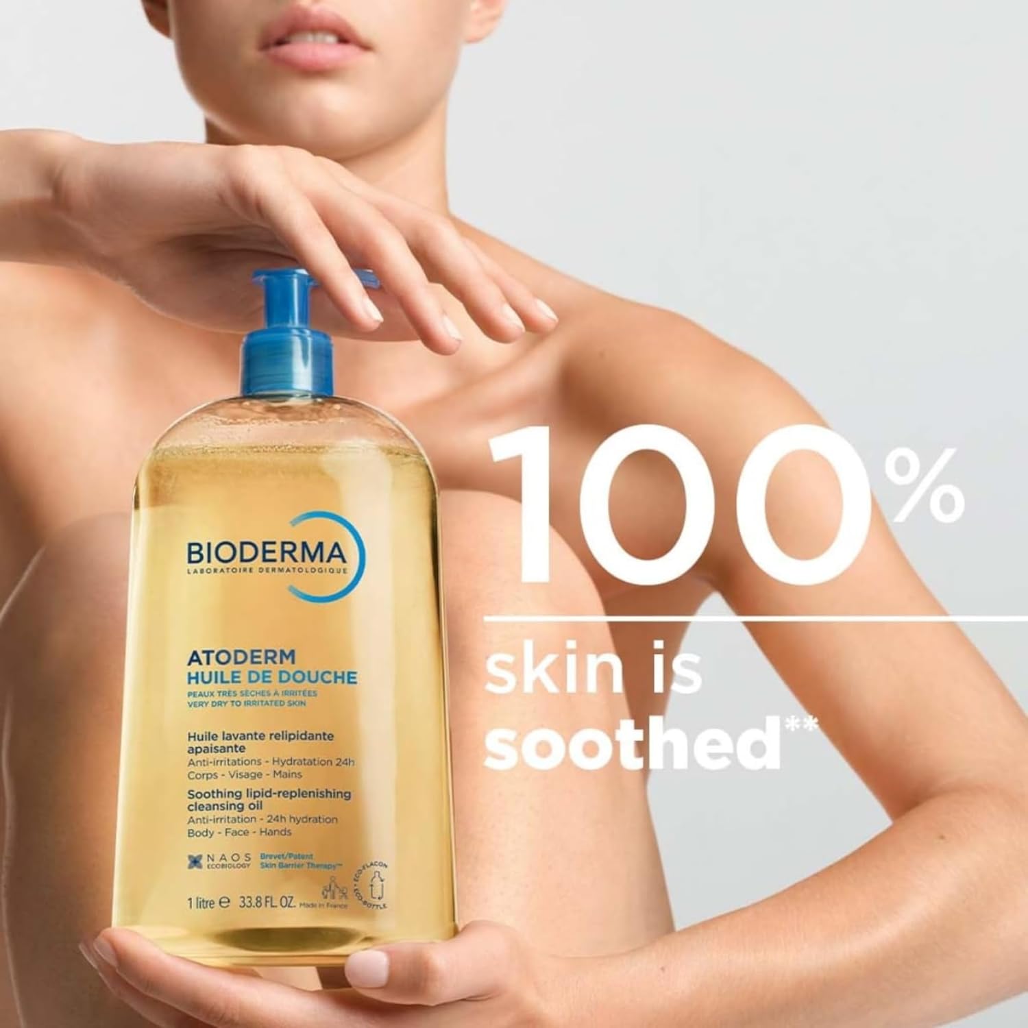 Bioderma Atoderm Shower Oil, Cleansing Oil For Face & Body, Nourishing Cleansing Oil For Dry to Atopic Sensitive Skin For Softer & Smooth Skin For Your Whole Family - Image 5
