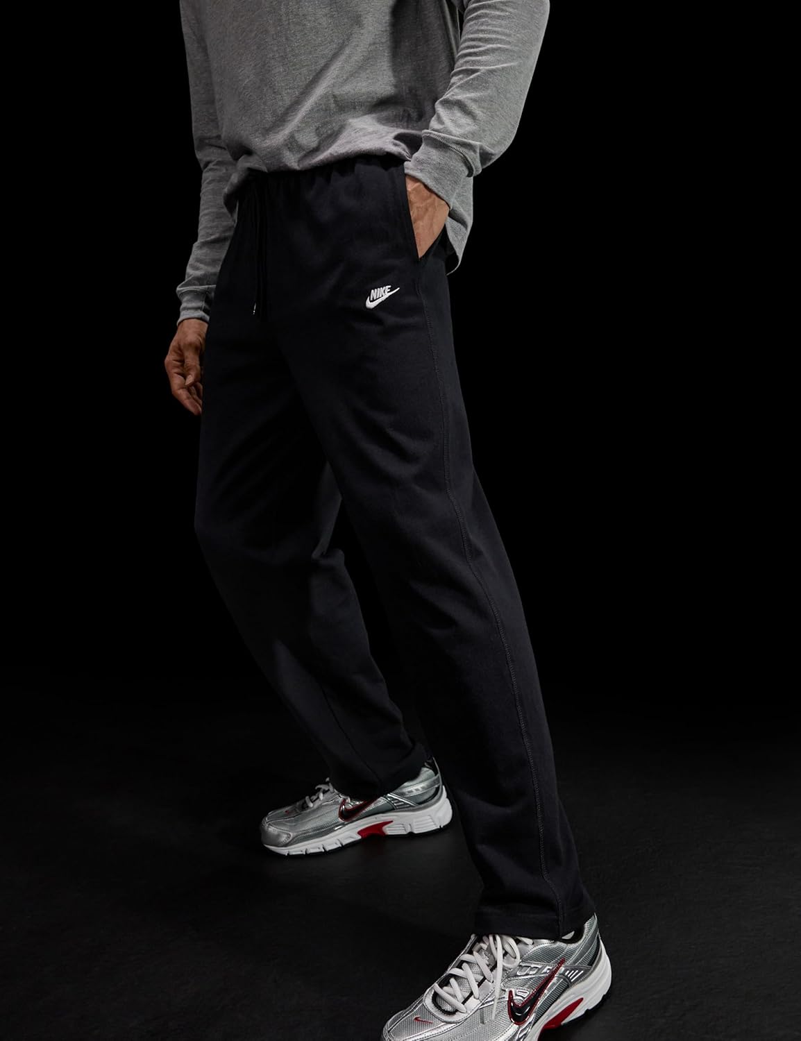 Nike Men's Sportswear Club Knit Open-Hem Pants - Image 2