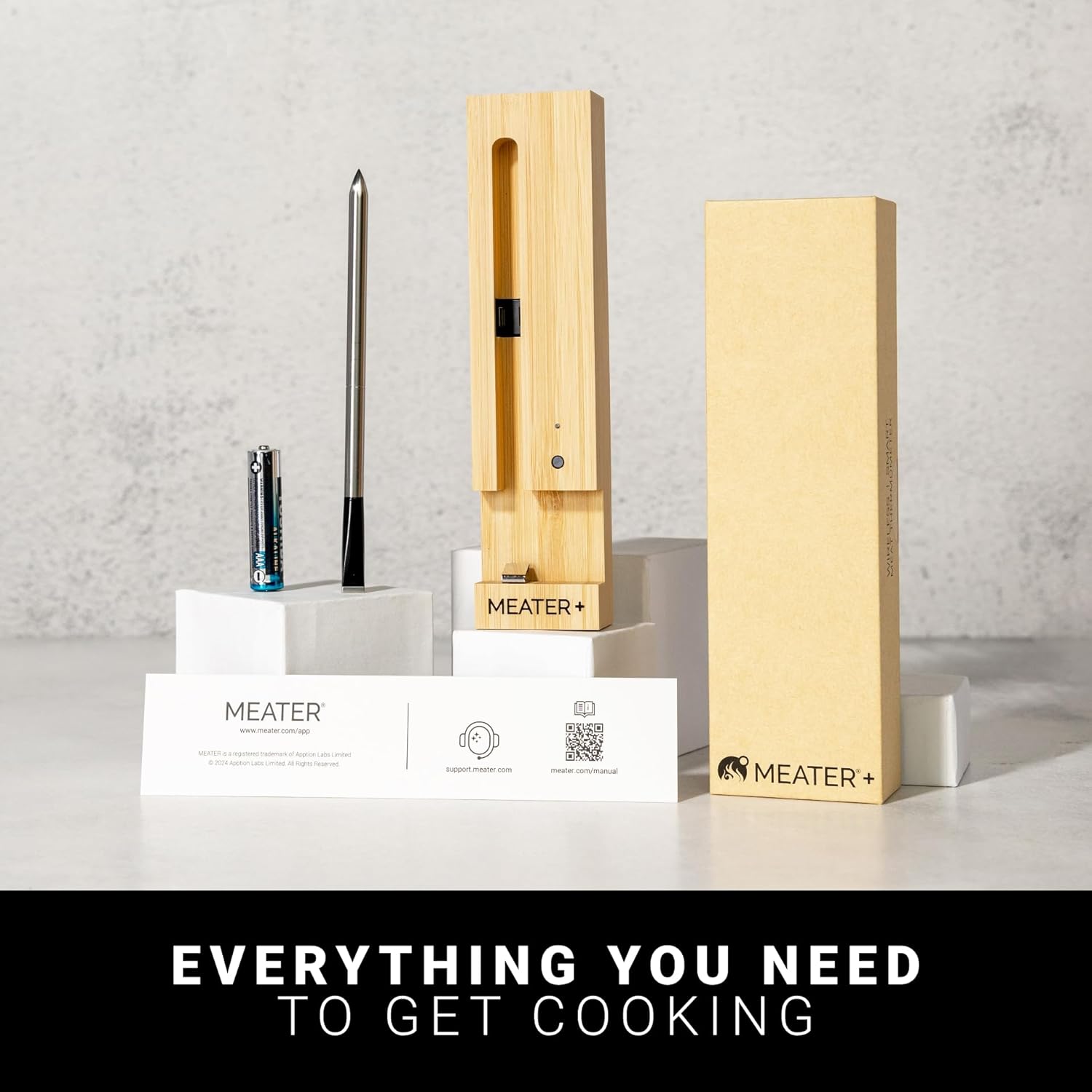 MEATER Plus: Smart Bluetooth Wireless Meat Thermometer Digital | BBQ, Grill, Oven, Smoker, Air Fryer, Kitchen | Perfect for Steak, Chicken, Turkey, and More | Delicious Recipes in App - Image 8