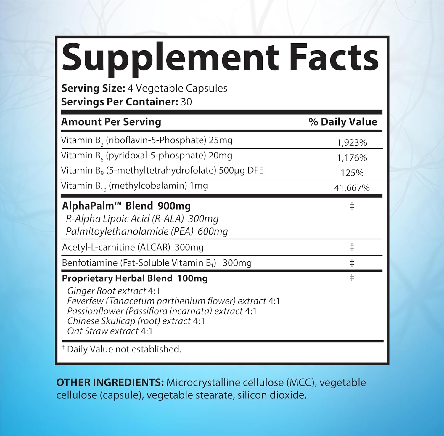SciatiEase Sciatic Nerve Health Support Supplement - Nerve Support Formula with AlphaPalm, Pea, Vitamin B Complex, Alpha Lipoic Acid 300mg - 3 Bottles - Image 2