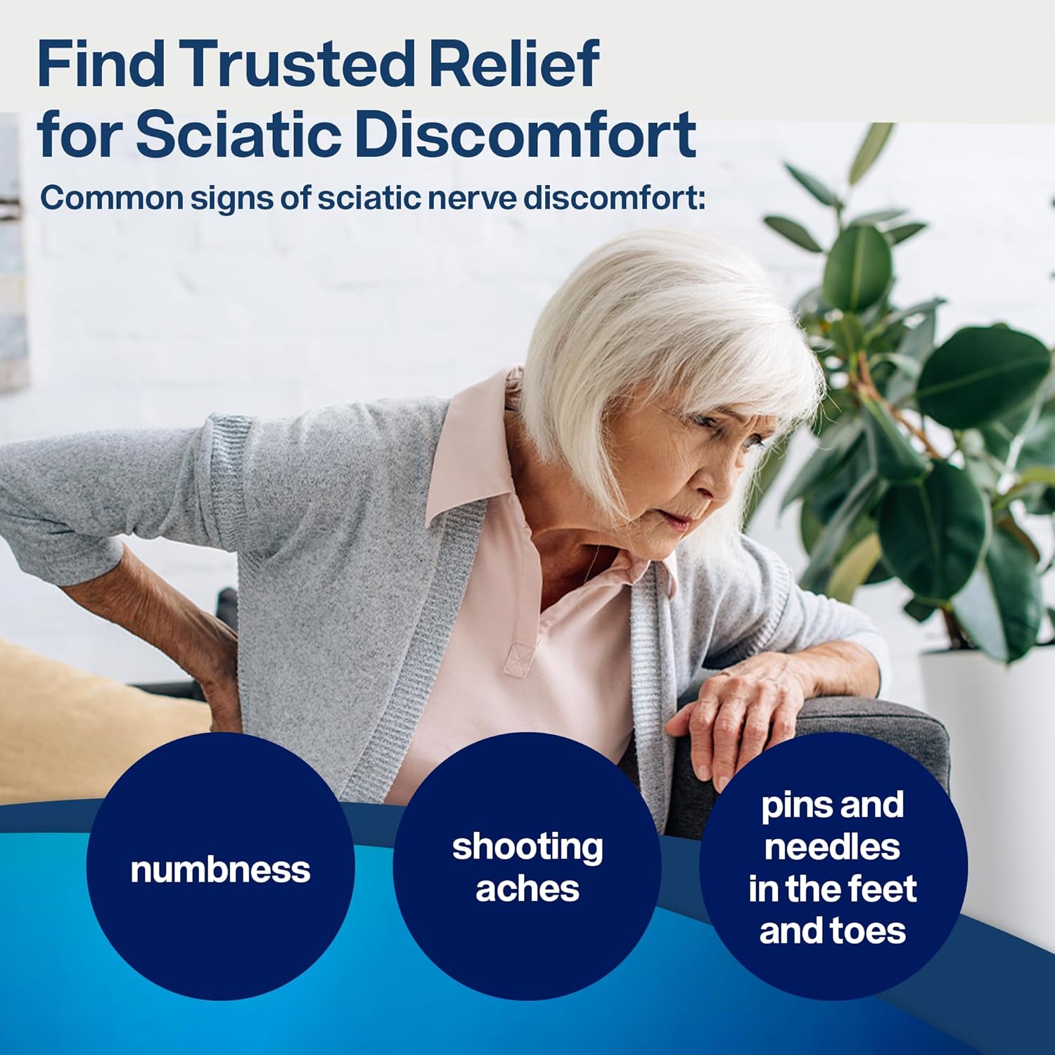 SciatiEase Sciatic Nerve Health Support Supplement - Nerve Support Formula with AlphaPalm, Pea, Vitamin B Complex, Alpha Lipoic Acid 300mg - 3 Bottles - Image 6