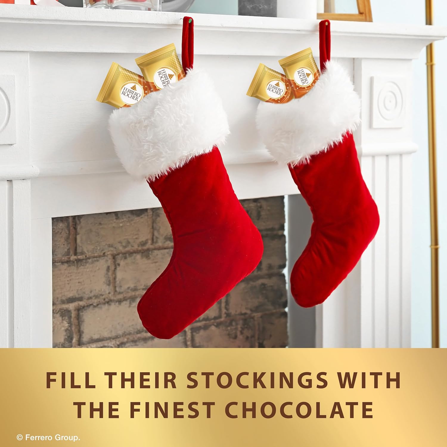 Ferrero Rocher Premium Milk chocolate squares, Hazelnut & Caramel Filling, Individually Wrapped for Sharing, 3.7 oz - Image 6