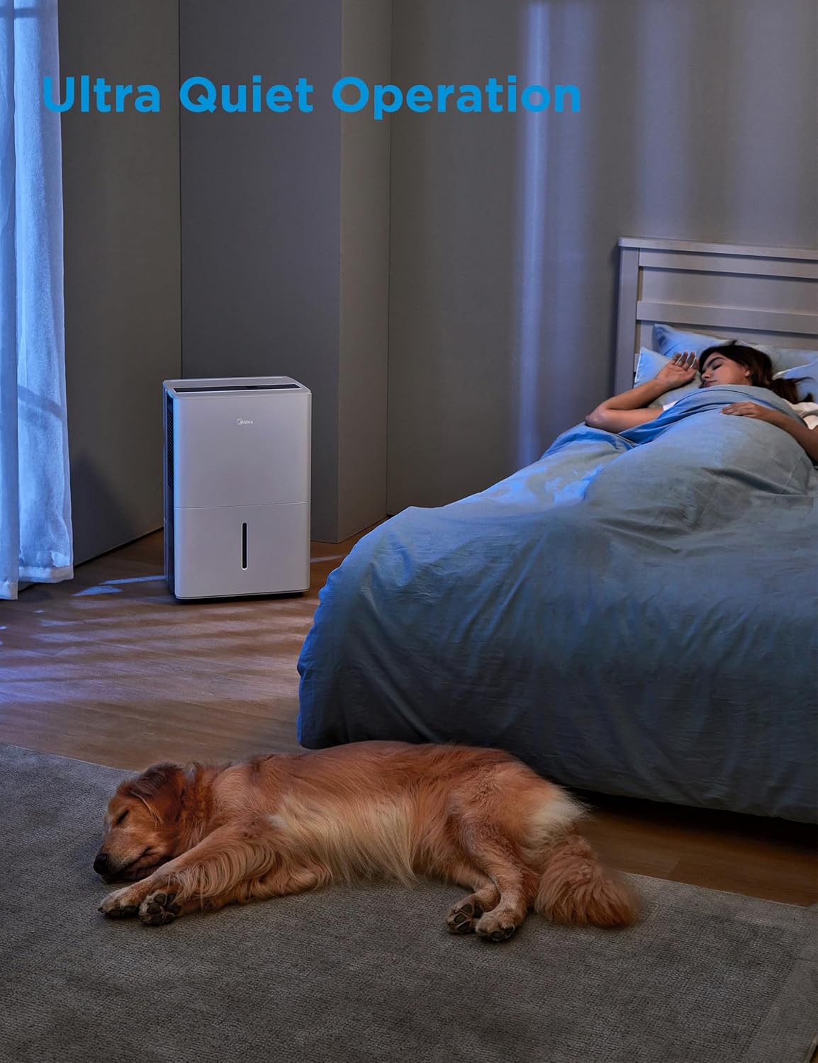 Midea 4,500 Sq. Ft.Dehumidifier for Basement, With Reusable Air Filter 50 Pint - Ideal For Basements, Large & Medium Sized Rooms, And Bathrooms (White) - Image 6