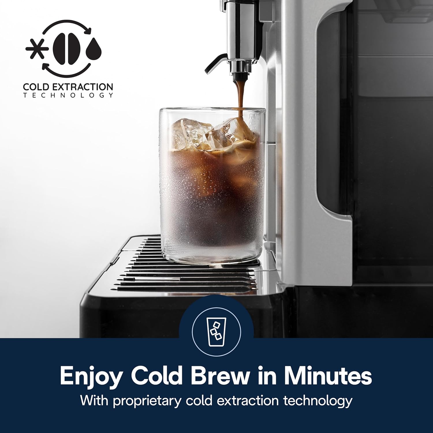 De'Longhi Eletta Explore Espresso Machine with Cold Brew, Hot & Cold Milk Frother - 50+ Recipes, Built in Grinder, User Profiles, Smartphone Compatible with Bean Adapt Technology for Ideal Extraction - Image 7