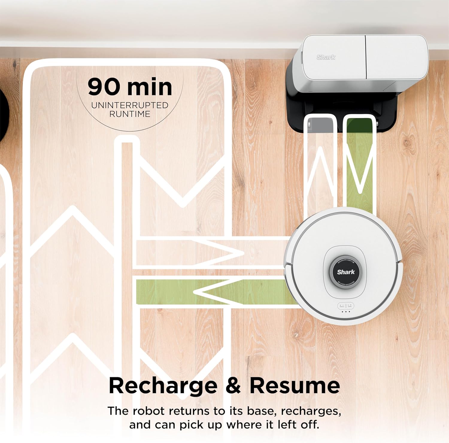 Shark AI Ultra Voice Control Robot Vacuum with Matrix Clean Navigation, Home Mapping, 60-Day Capacity, XL Self-Empty Base for Homes with Pets, Carpet & Hard Floors, Cool Grey - Image 8