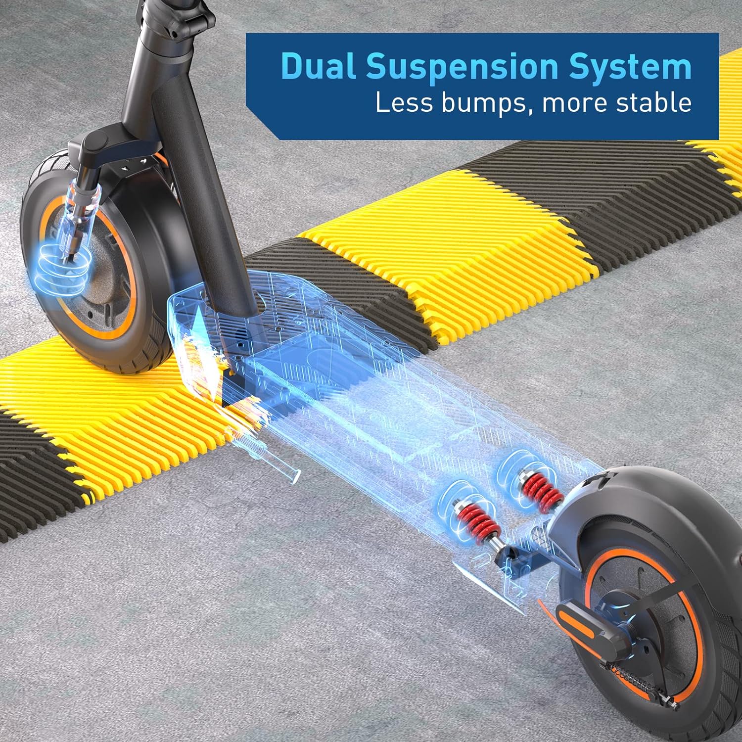 Hiboy S2R Plus/MAX Pro/U2 Pro Electric Scooter, 500W–810W Peak Motor, 19–22 MPH, 22–46.6 Miles Long Range, Foldable Commuter Electric Scooter for Adults - Image 5