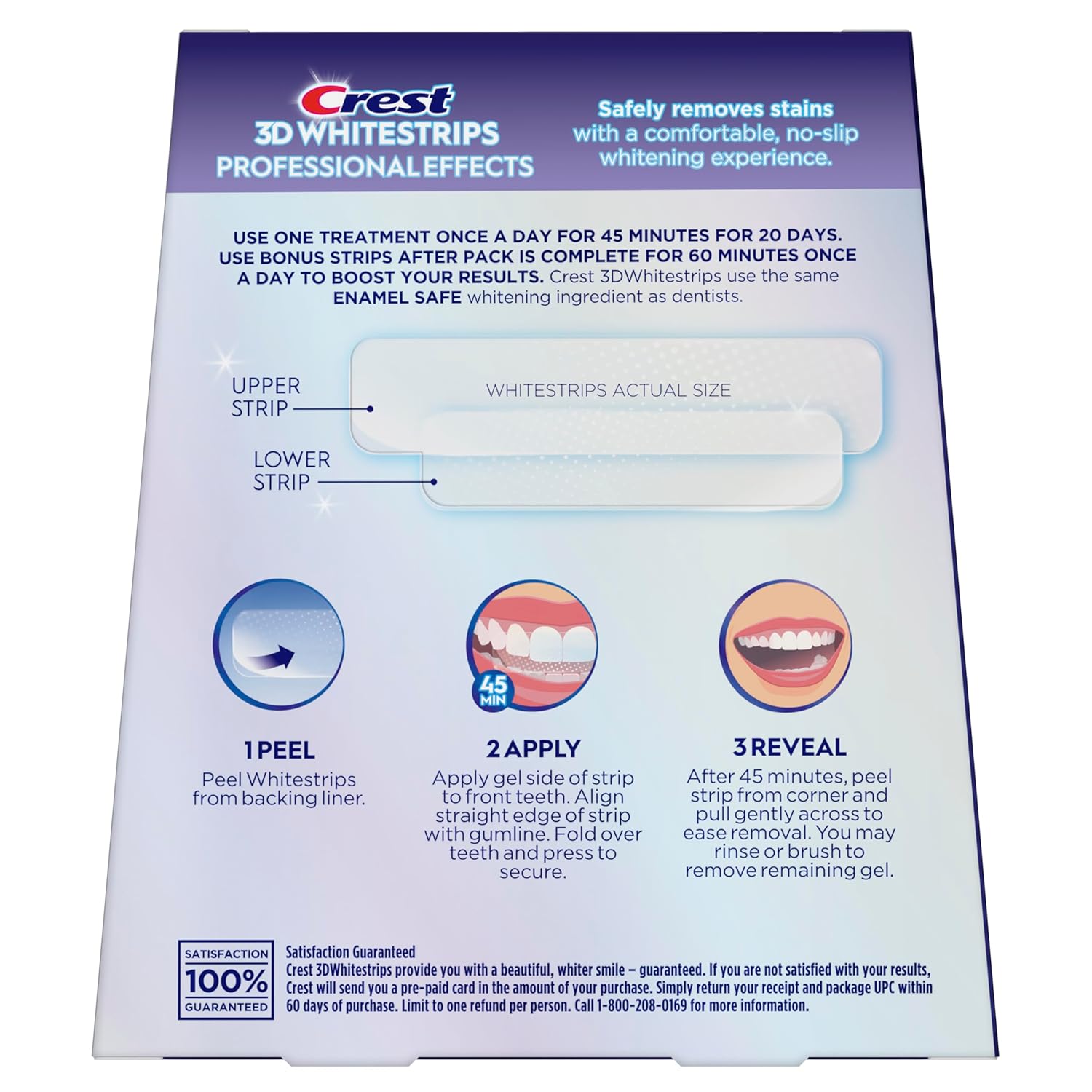 Crest 3D Whitestrips Professional Effects – Teeth Whitening Kit, 22 Treatments (20 + 2 Bonus), Each with 1 Upper/1Lower, 44 Strips – Crest 3DWhite Teeth Whitening Strips - Image 10