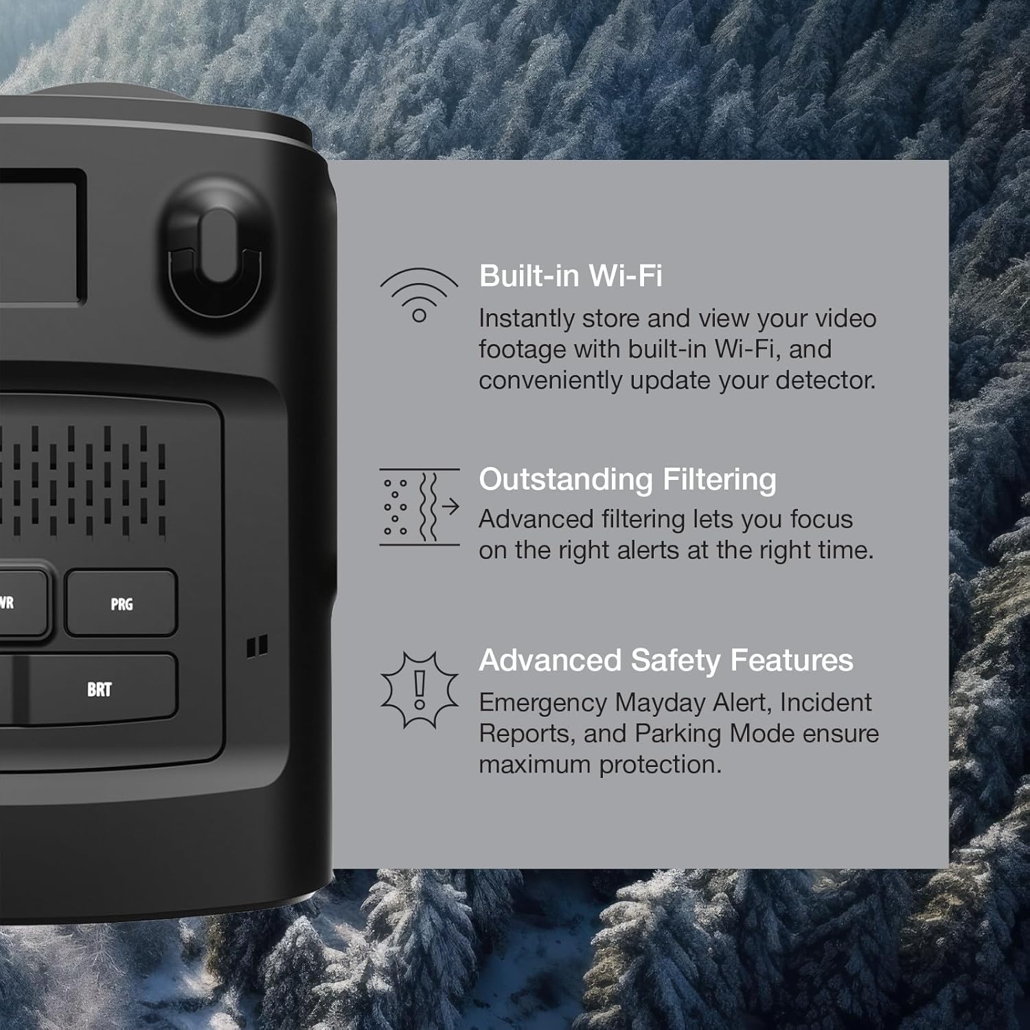 Escort MAXcam 360c Laser Radar Detector and Dash Camera - Great Range, 360° Protection, Shared Alerts, Incident Reports, Apple CarPlay and Android Auto Compatible, 16GB SD Card Included - Image 4