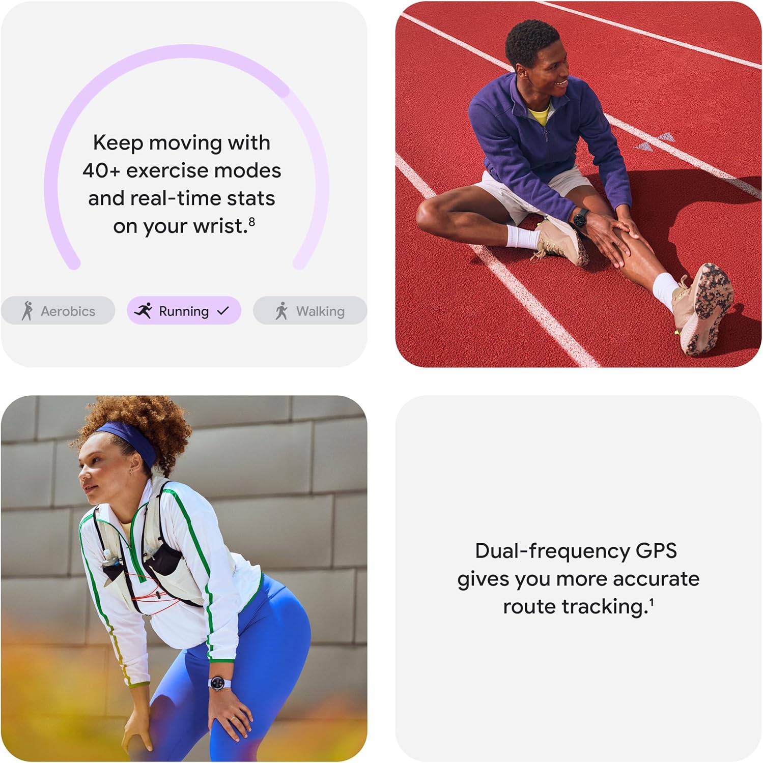 Google Pixel Watch 4 (41mm) - Android Smartwatch with Heart Rate and Sleep Tracking - 30-Hour Battery - Fitness Tracking - Google AI - Polished Silver Aluminum Case - Iris Active Band - Wi-Fi - Image 4