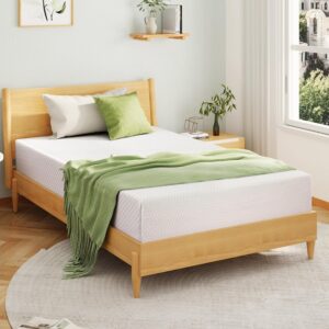 EGOHOME Full Size Memory Foam Mattress, 8 Inch Bed Mattress in A Box with Cooling Green Tea Gel, Pressure Relief with Medium Firm Support, CertiPUR-US Certified, 75”L x 54”W, ‎37.3 pounds White