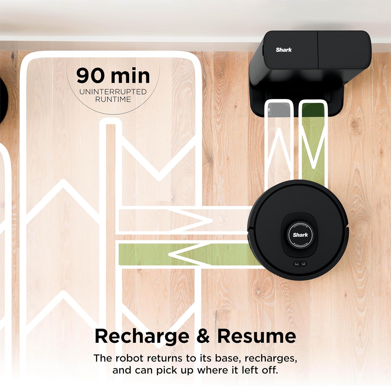 Shark AV2501S AI Ultra Robot Vacuum, with Matrix Clean, Home Mapping, 30-Day Capacity HEPA Bagless Self Empty Base, Perfect for Pet Hair, Wifi, Dark Grey - Image 8