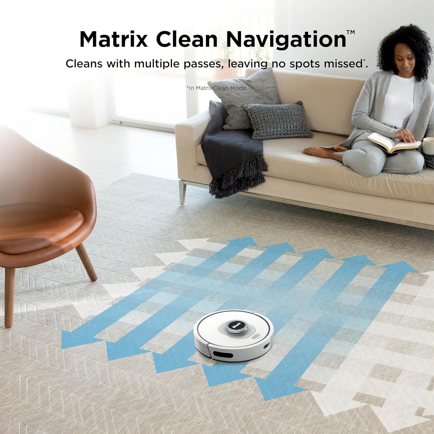 Shark AI Ultra Voice Control Robot Vacuum with Matrix Clean Navigation, Home Mapping, 60-Day Capacity, XL Self-Empty Base for Homes with Pets, Carpet & Hard Floors, Cool Grey - Image 7