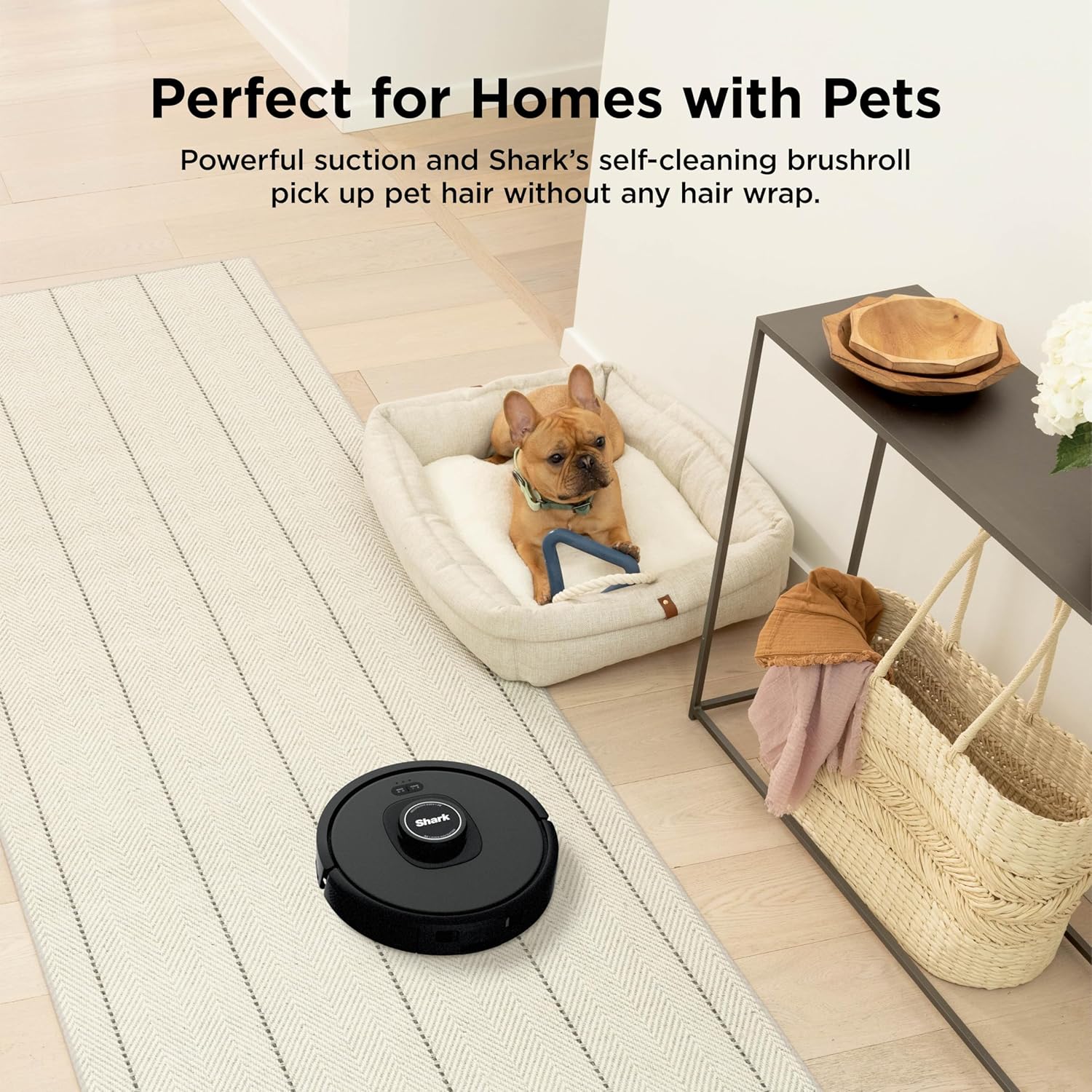 Shark AV2501S AI Ultra Robot Vacuum, with Matrix Clean, Home Mapping, 30-Day Capacity HEPA Bagless Self Empty Base, Perfect for Pet Hair, Wifi, Dark Grey - Image 4