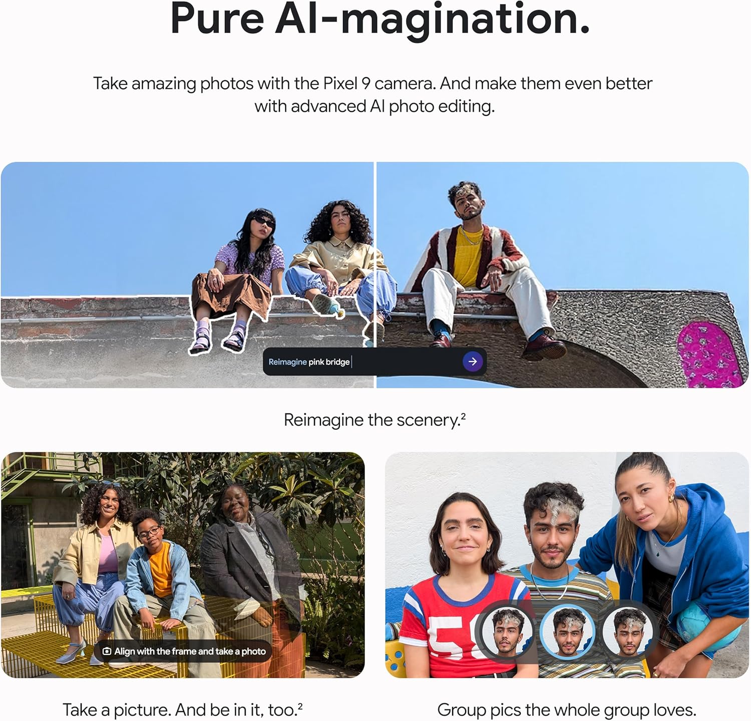 Google Pixel 9 - Unlocked Android Smartphone with Gemini, 24-Hour Battery, Advanced Camera, and 6.3" Actua Display - Porcelain - 128 GB - Image 2