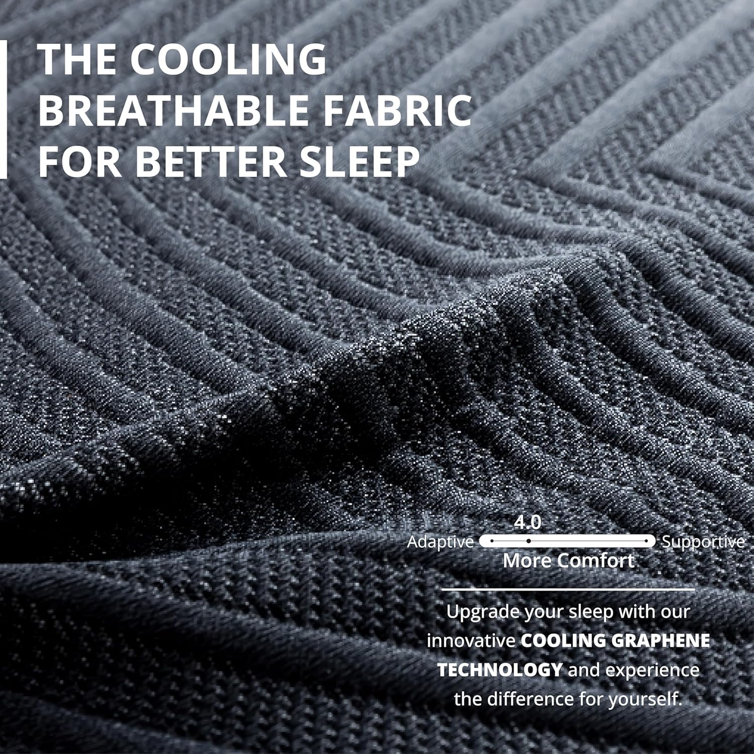 MLILY EGOHOME 14''Hybrid Queen Mattress,Memory Foam Pocket Spring Mattress with Cooling Cover,Bed in a Box,CertiPUR-US Certified,Targeted Support Pressure Relief,60''x80''x14'' Black - Image 3