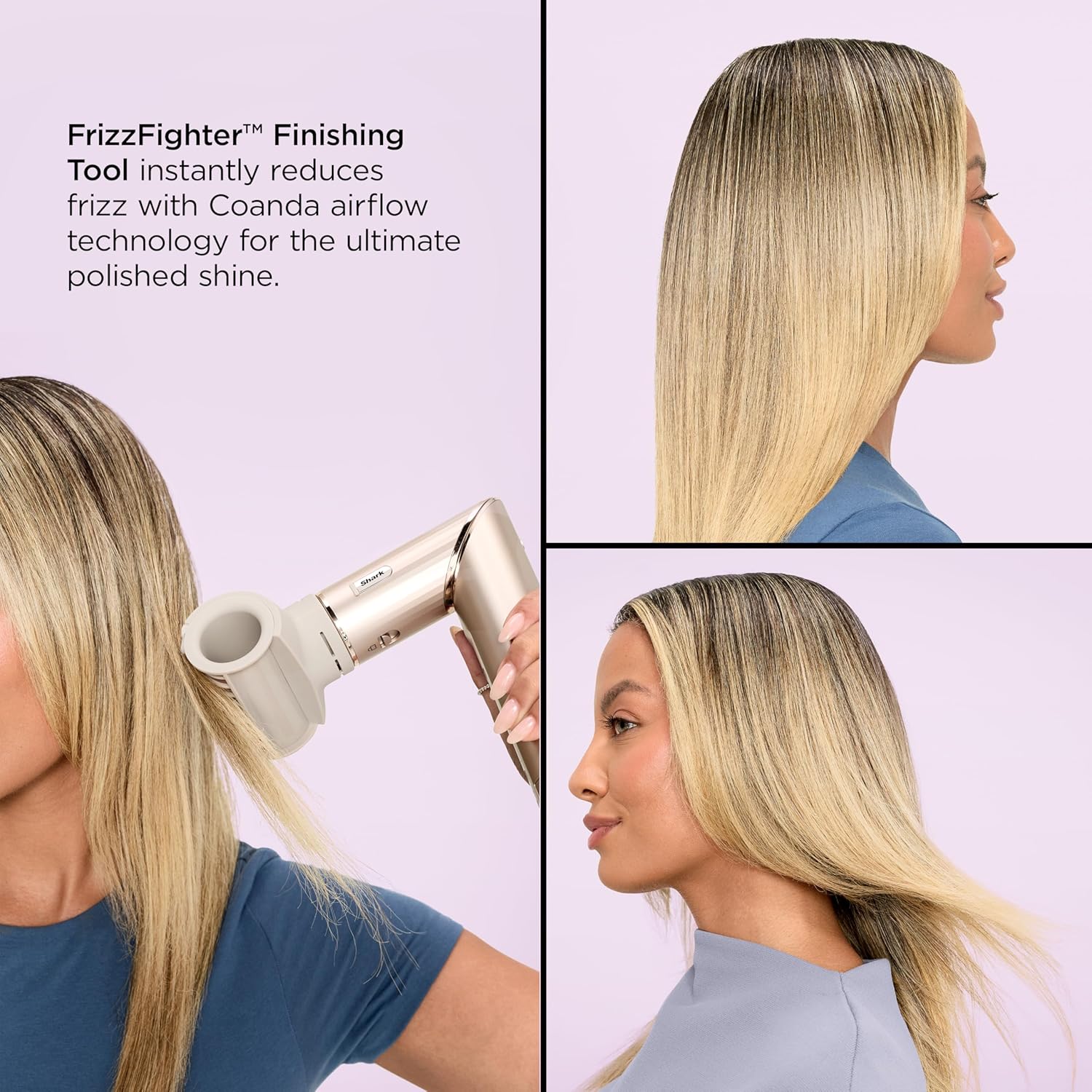 Shark HD430 FlexStyle Air Styling & Drying System, Powerful Hair Dryer Brush & Multi-Styler with Auto-Wrap Curlers, Paddle Brush, Oval Brush, Concentrator Attachment, Stone - Image 15