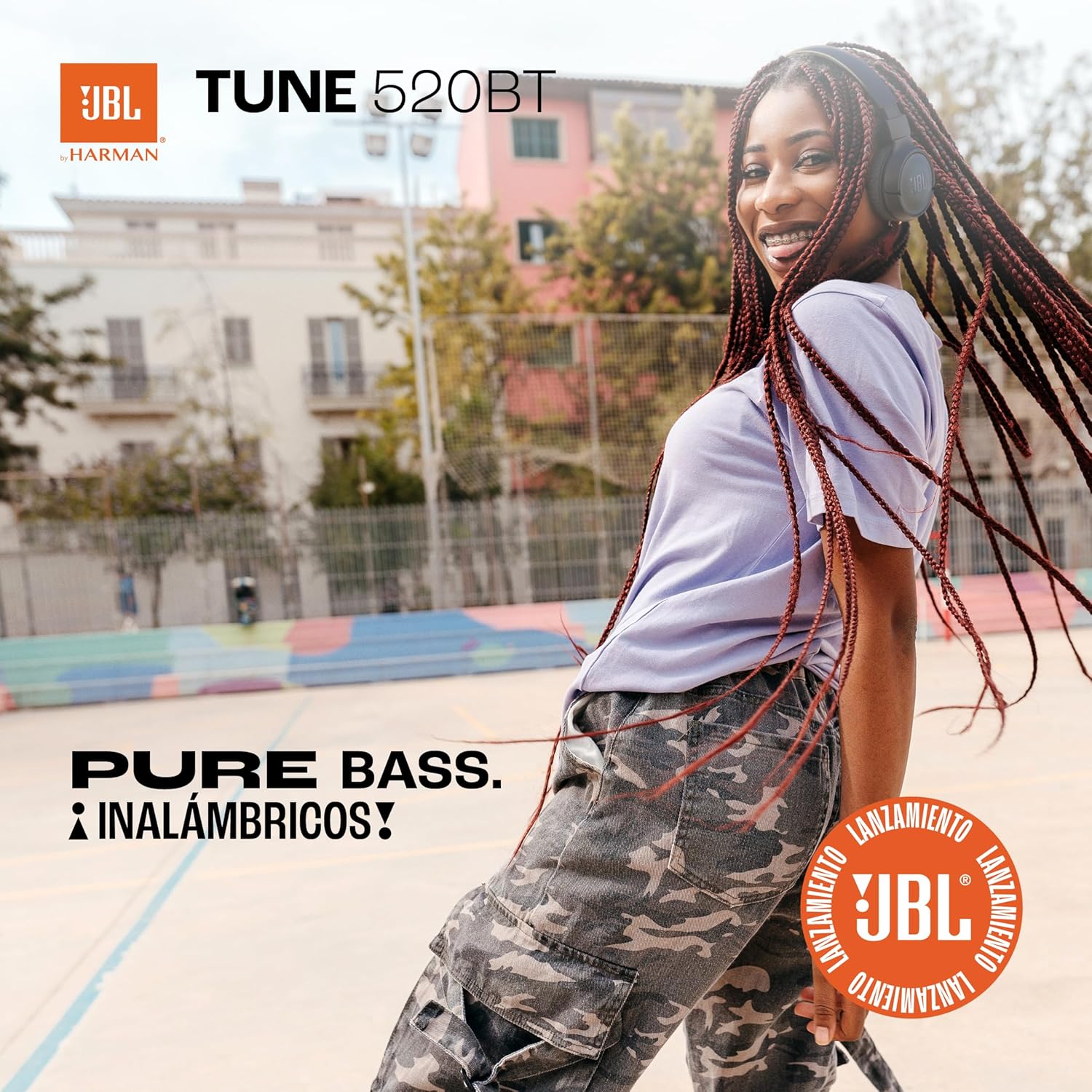 JBL Tune 520BT - Wireless On-Ear Headphones, Up to 57H Battery Life and Speed Charge, Lightweight, Comfortable and Foldable Design, Hands-Free Calls with Voice Aware (Black) - Image 5