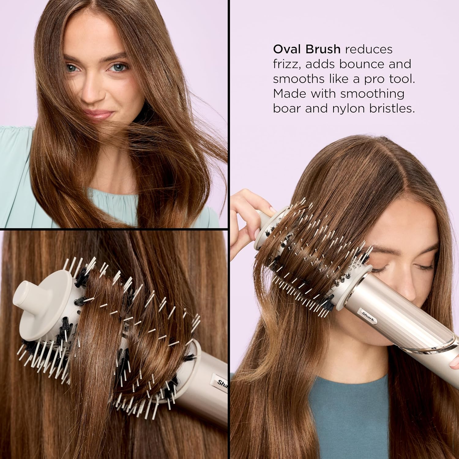 Shark HD430 FlexStyle Air Styling & Drying System, Powerful Hair Dryer Brush & Multi-Styler with Auto-Wrap Curlers, Paddle Brush, Oval Brush, Concentrator Attachment, Stone - Image 12