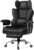 GTRACING Gaming Chair,Office Chair with Pocket Spring Lumbar Support, Ergonomic Comfortable Wide Office Desk Computer Chair with Outward Fixed Soft Armrests and Footrest (PU Leather, Black)