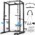 Power Cage, Multi-Functional Power Rack with J-Hooks, Dip Handles, Landmine Attachment and Optional Cable Pulley System for Home Gym