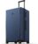 LEVEL8 Trunk Luggages, 28 Inch Luggage with Spinner Wheels, Luminous Textured Checked Large Hard Shell Lightweight with Tsa Lock, Navy