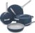 Caraway Non-stick Ceramic Cookware Set (12 Piece) Pots, Pans, Lids and Kitchen Storage – PFAS & PFOA Free – Oven Safe Pan Set & Compatible with All Stovetops – Navy