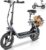 Caroma Electric Scooter with Seat for Adults, Max 30Miles Ranges&20Mph, 500/800/1200W Motor, 14″ Fat Tire Foldable Commuter E-Scooter with Basket for Pets & Cargo, 300lbs Max Load