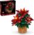 LEGO Icons Poinsettia Building Sets for Adults – Artificial Flowers for Decoration – Christmas Flowers for Table Centerpiece – 10370