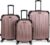 Kenneth Cole REACTION Renegade Luggage Expandable 8-Wheel Spinner Lightweight Hardside Suitcase, Rose Gold, 3-Piece Set (20″/24″/28″)